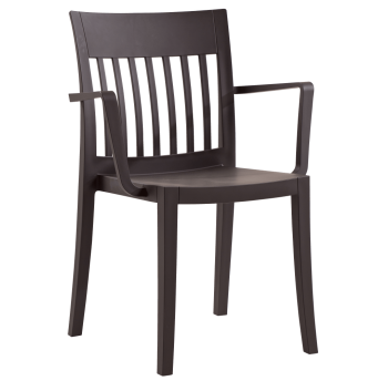 Крісло Papatya Eden-K матове темно-коричневе