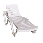 Шезлонг Irak Plastik Capissi білий