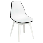 Стілець Tilia Eos біла слонова кістка - чорний