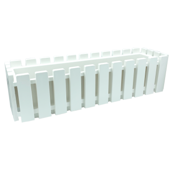 Горшок для цветов балконный Akasya 11 л белый