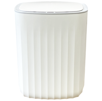 Сенсорне відро для сміття JAH 12 л прямокутне Nordic білий-сірий