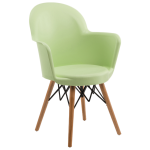 Кресло Tilia Gora-V ножки буковые светло-зеленое