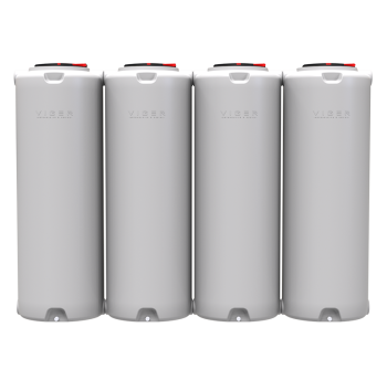 Емкость-модуль 4000 л узкая вертикальная белая  