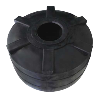 Емкость 10000 л вертикальная двухслойная черного цвета