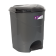Мусорное ведро с педалью Irak Plastik Bella №1 12л антрацитовое