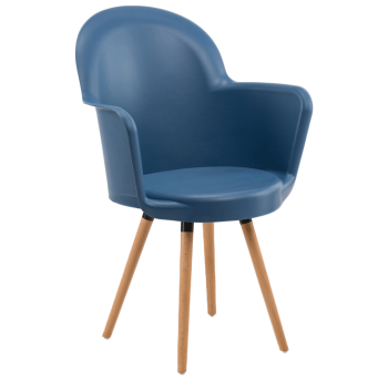 Крісло Tilia Gora-N ніжки букові синій джинс